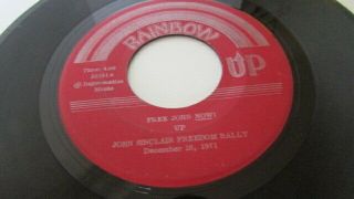 Mc5/ John Sinclair,  Up - John Now Rainbow,  Rare 45,  Sonic Rendezvous Band
