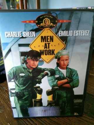 Men At Work - Charlie Sheen,  Emilio Estevez,  Leslie Hope - Dvd Rare & Oop