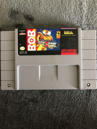 B.  O.  B.  (snes) Nintendo Cartridge Only Electronic Arts 1993 Bob Rare