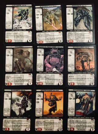 Complete Set Of The Battletech Mercenaries Expansion,  Including All Rares