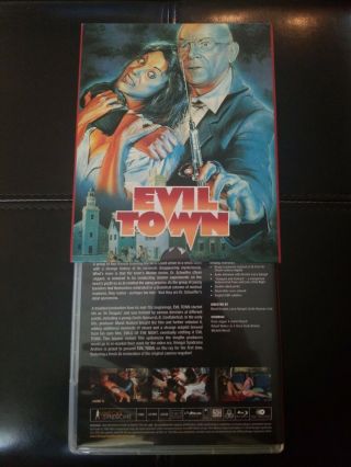 EVIL TOWN (1985) Blu - Ray 2 - Disc Limited 1/2500 80 ' s Horror GORE Rare SLIPCOVER 2