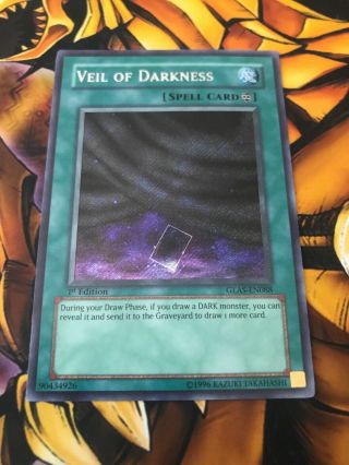 Yugioh Veil Of Darkness - Secret Rare - 1st Edition Glas - En088 Near