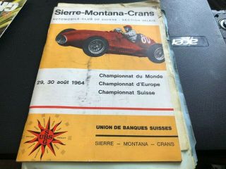 Switzerland Formula One - - 1964 - - Grand Prix - Programme - - 29/30 April 1964 - - - Rare