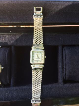 Rare ECCLISSI 31220 Sterling Silver Square Face Woven Band Women’s Watch 5