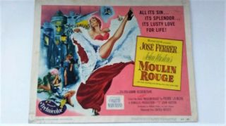 Authentic Rare 1953 Moulin Rouge Title Lobby Card Jose Ferrer Zsa Zsa Gabor