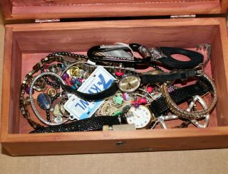 Rare Lane Cedar Mini Chest Younkers Store Full of Jewelry Watches Keychains Etc 2