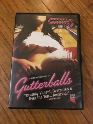 Gutterballs - Very Rare Uncut Oop (ryan Nicholson Film) Danger After Dark