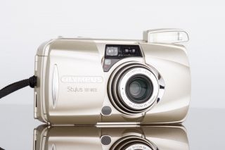 Olympus mju - III 100 Wide Rare 35mm Point & Shoot Film Camera Near 4