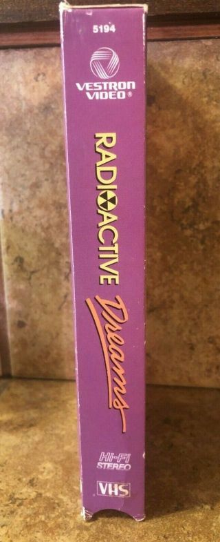 Radioactive Dreams (VHS) 80 ' s cult sci - fi Vestron Video RARE not on DVD 3