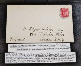 Nystamps British Tristan Da Cunha Stamp Cover Rare