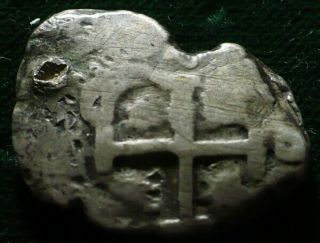 Rare Moneda Colonial – Potosi Cob Of 2 Reales 1701? Phillip V Pirates Coin