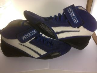 Sparco Racing Driving Shoes Size 41 Made In Italy Very Rare In This Style