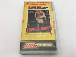 I Spit On Your Grave (vhs,  1981) Rare Oop Wizard Slip 