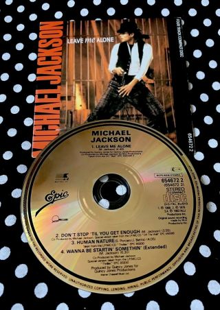 Michael Jackson - Leave Me Alone Rare 1988 Cd Single