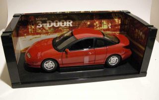 Rare Official Licensed Saturn Sc1 Sc2 3 Door Coupe Yellow 1:18 Gate Way Diecast