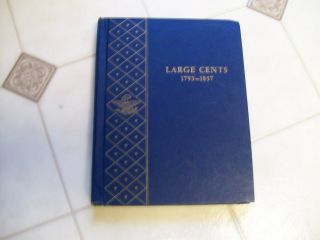 Very Rare Whitman Bookshelf U.  S.  A.  Large Cents 1793 - 1857 Album