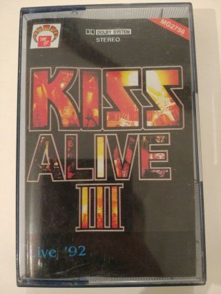 Kiss - Alive Iii Cassette Tape Very Rare Polish Edition