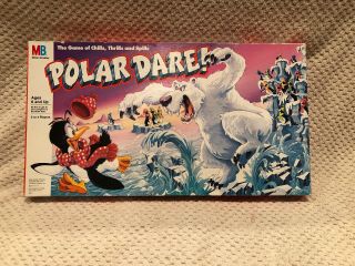 Polar Dare Board Game 1991 Milton Bradley,  100 Complete,  Rare Game