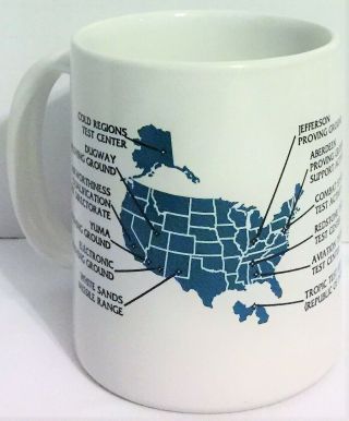 Vintage 1992 US Army Test And Evaluation Command Coffee Cup / Tea Mug RARE 4