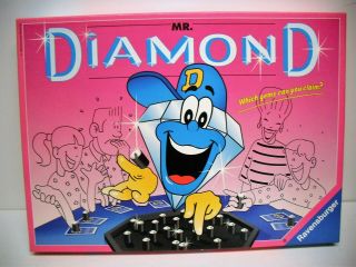 Vintage Ravensburger Mr.  Diamond Board Game 1994 Oop Rare