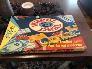 1967 Cadaco Wheel & Deal Board Game Rare