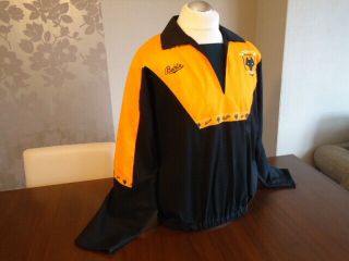 WOLVERHAMPTON WANDERERS Bukta 1990 PLAYER ISSUE Training Drill Top Rare WOLVES 6