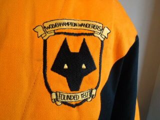 WOLVERHAMPTON WANDERERS Bukta 1990 PLAYER ISSUE Training Drill Top Rare WOLVES 7
