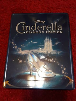 Cinderella Diamond Ed.  (blu - Ray),  Best Buy Exclusive Steelbook Case Rare (oop)