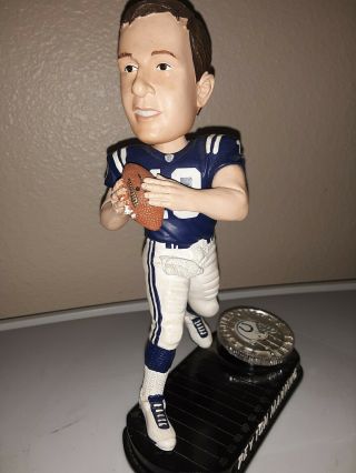Peyton Manning Colts Forever Collectibles Legends Of The Field Bobblehead Rare