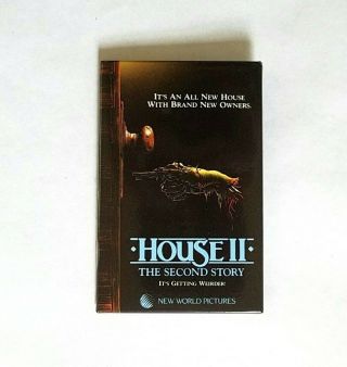 Rare 1987 House Ii Movie Promo Pin - Horror Film The Second Story 2nd 2 Button