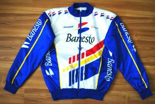Cycling Team Banesto Nalini Campagnolo Size 8 Xl Rare Bike Jacket Fleece Top
