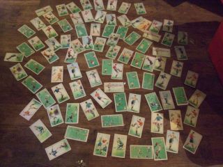 Rare Vintage Pre - War Chinese Football Cards Bundle Of 67 Cards