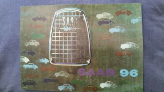Saab 96 Saloon Sales Brochure Early 1960 