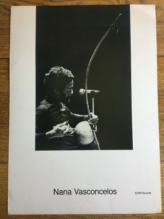 Nana Vasconcelos Ecm Records Poster Authentic & Rare Promo 1979