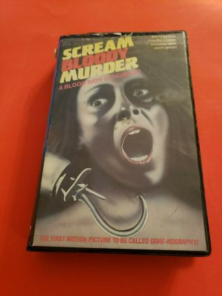 United Home Video Clamshell Rare Horror Scream Bloody Murder