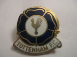 Rare Old Tottenham Hotspur Football Club Enamel Brooch Pin Badge By Coffer