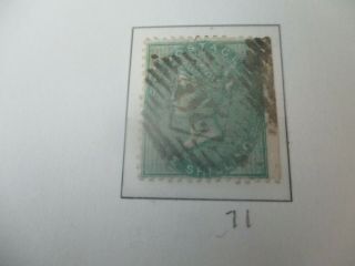 Uk Stamps: 1/ - Green Queen Victoria - Rare (g441)