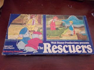 The Rescuers Parker Brothers Board Game (walt Disney,  1977) Rare - 100 Complete