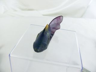 RARE DAUM FRANCE SMALL JAPANESE FISH PATE DE VERRE GLASS CRYSTAL FIGURE 4