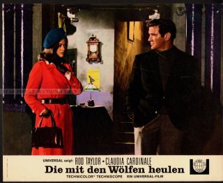 Rod Taylor Claudia Cardinale - The Hell With Heroes Rare German Lobby Card