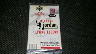 1998 Upper Deck Michael Jordan Living Legend Rare Basketball Card Pack,  Bonus $$$