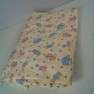 Vintage Beatrix Potter Baby Crib Size Fitted Sheet Rare