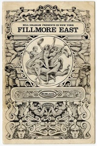1st Led Zeppelin Show Fillmore East Program January 31 February 1,  1969 Rare