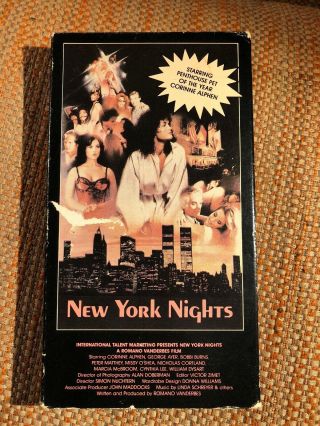 York Nights Vhs Corrine Alphen 1983 Rare Htf Nuchtern Penthouse Adult Sleaze