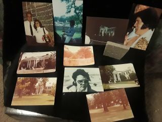 Elvis Presley Piece Of Graceland Wall Rock From 1970s Rare W Photos