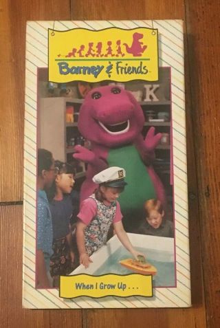 Rare Barney And Friends When I Grow Up Vhs Time Life