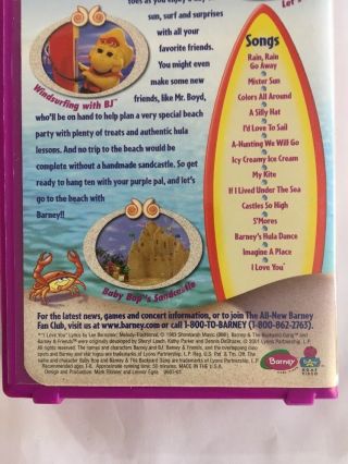 1 - Barneys Beach Party (VHS,  2002) - RARE VINTAGE COLLECTIBLE - SHIP N 24 HRS 7