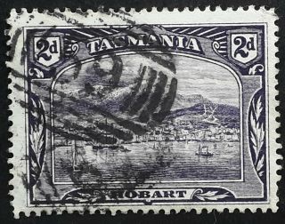 Rare Undated Tasmania Australia 2d Purple Pict Stamp Num Cds 59 - Gormanston