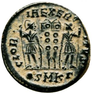 Constantine Ii (330 - 335 Ad) Rare Follis.  Cyzicus Ca 2546