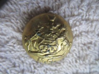 Rare Pennsylvania National Guard 13/16 " Brass Button,  J.  H.  Wilson